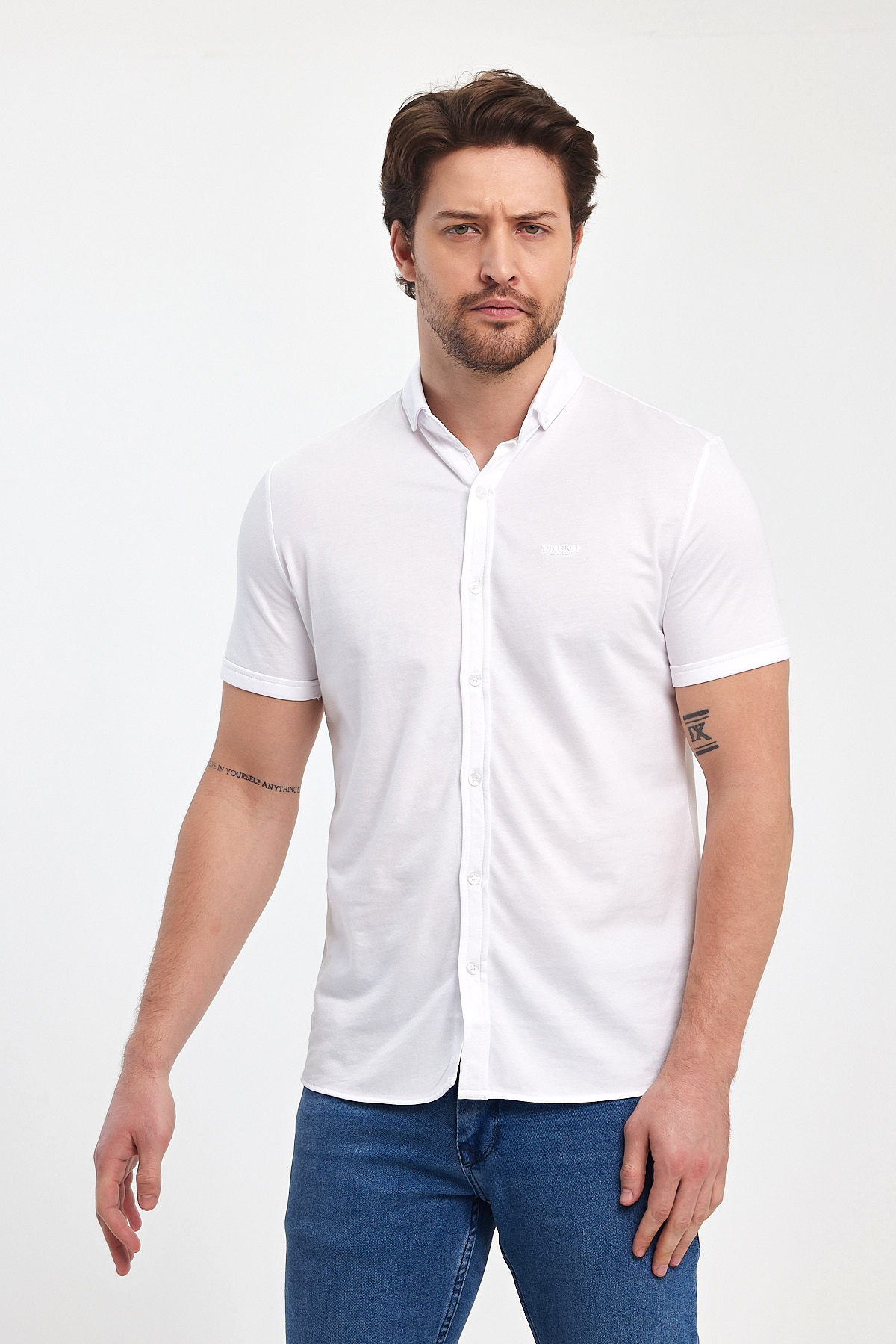 Сорочка-к.р. Trend Collection 24Y1200 Білий (BEYAZ) - Фото 2