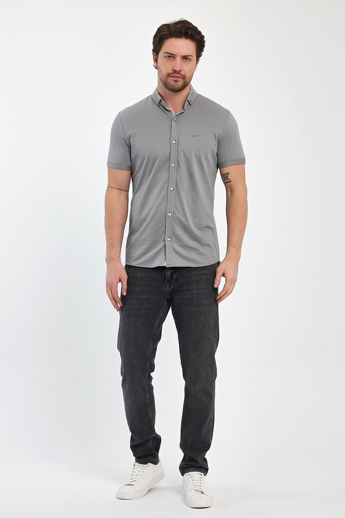 Рубашка-К. Р. Trend Collection 24y1200 светло-серый (GRI) - Фото 