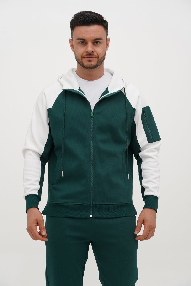 Спорт-костюм Trend Collection 370 зеленый + белый - Фото 3