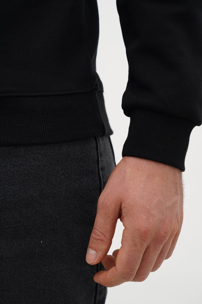 Світшот з принтом Trend Collection 2830 Чорний (BLACK) - Фото 2