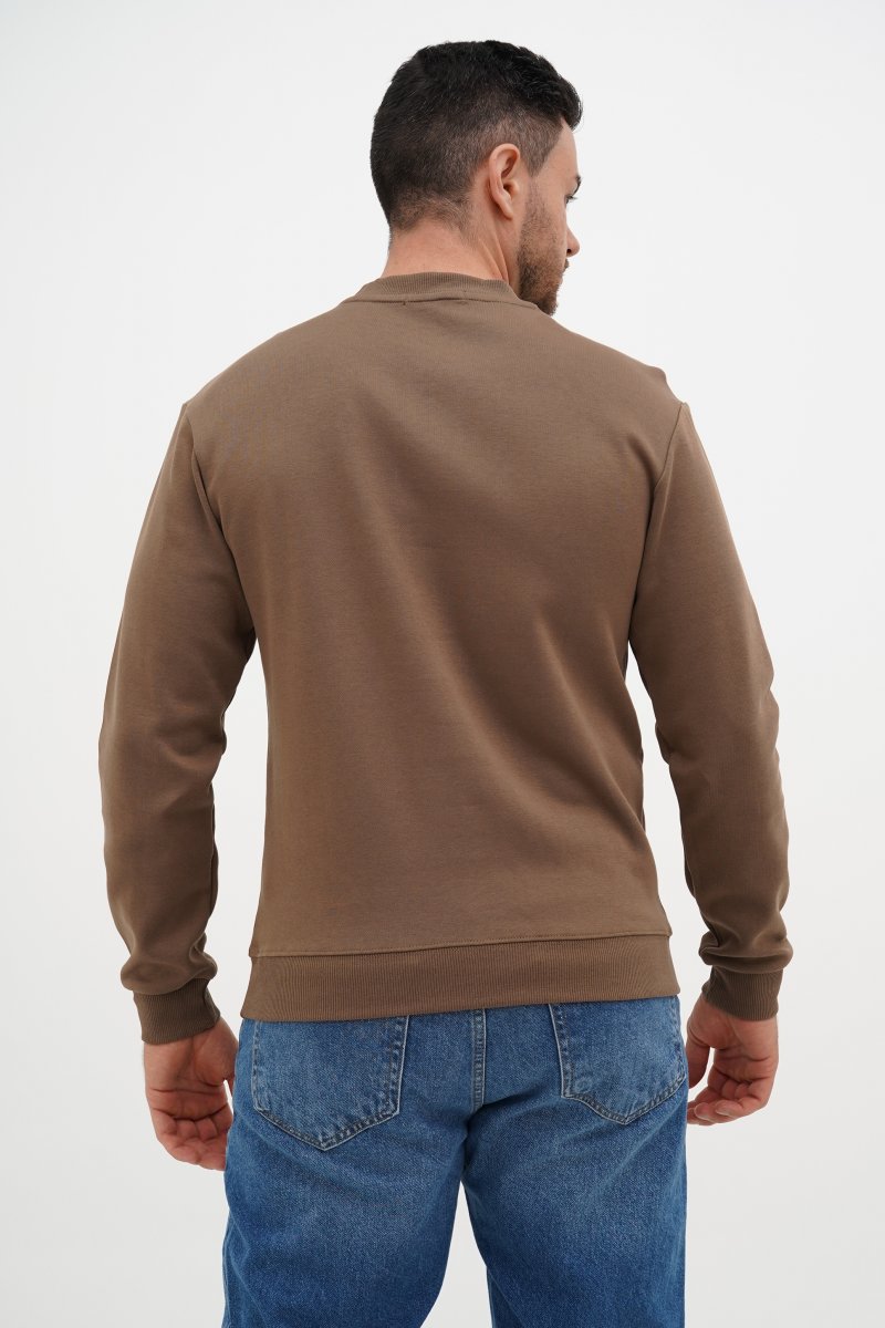 Свитшот с принтом Trend Collection 2830 коричневый (BROWN) - Фото 5