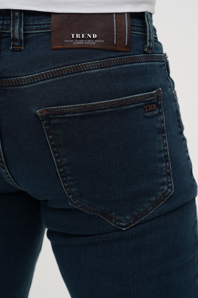Джинсы Slim fit Trend Collection 13201 сине-зеленый (HAKI) - Фото 3