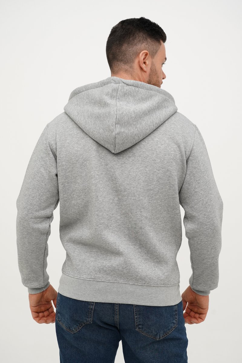 Кофта на замке спортивная флис Trend Collection 2737 светло-серый (GREY) - Фото 1