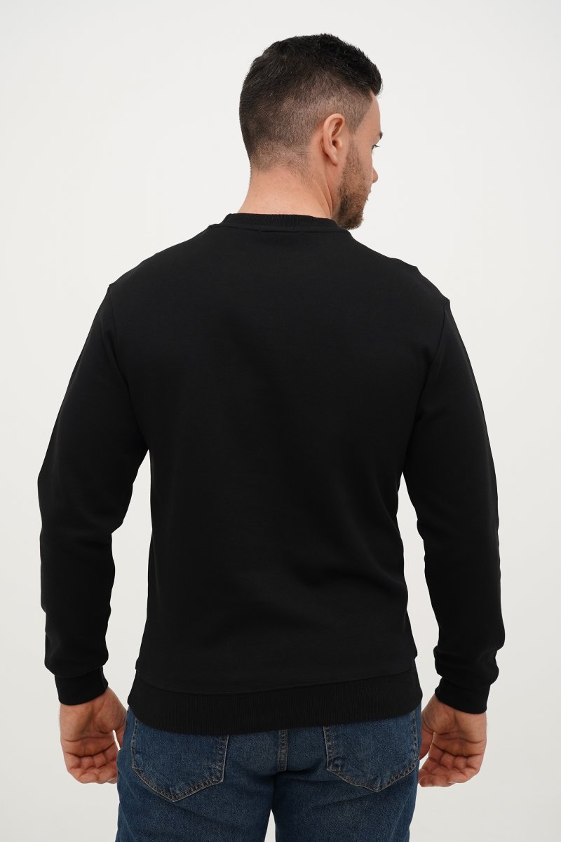 Світшот з принтом Trend Collection 2826 Чорний (BLACK) - Фото 1