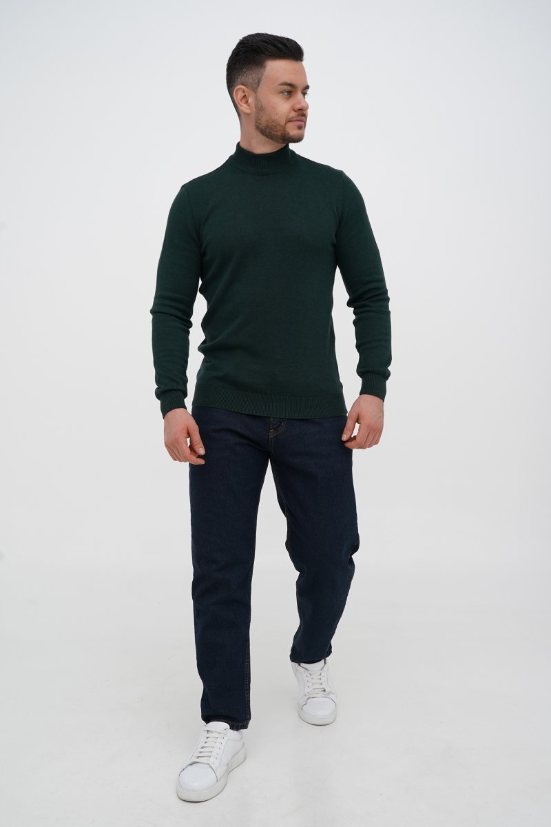 Гольф однотонний стійка Trend Collection 201494-4 Зелений (YESIL CTN) - Фото 1