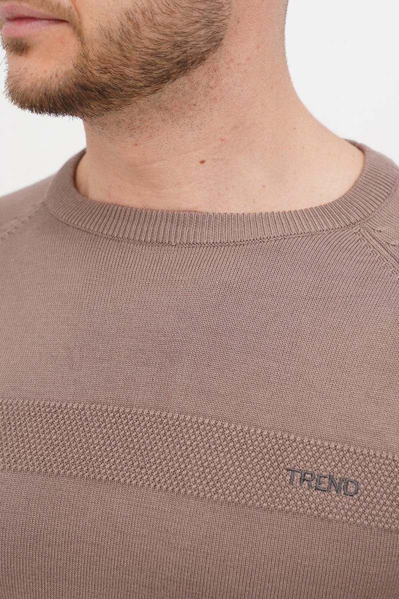 Свитер casual Trend Collection 4191 кофейный (CAMEL) - Фото 9
