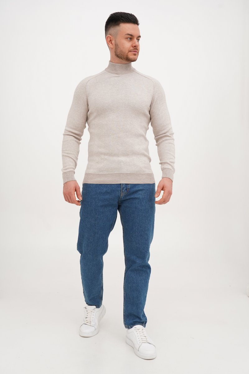 Гольф однотонний стійка Trend Collection 211476-2 Бежевий (KEMIK-A.BEJ) - Фото 1