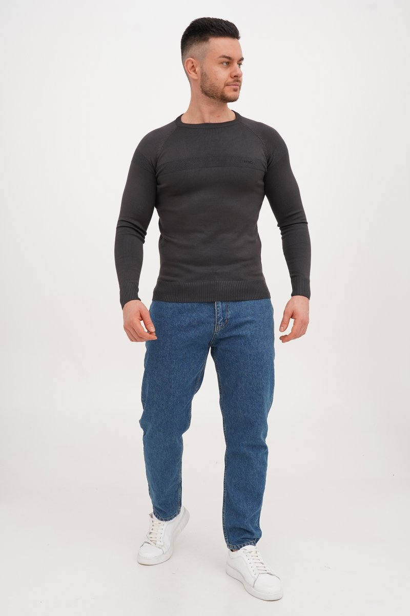 Свитер casual Trend Collection 4191 Темно-серый (GREY) - Фото 1