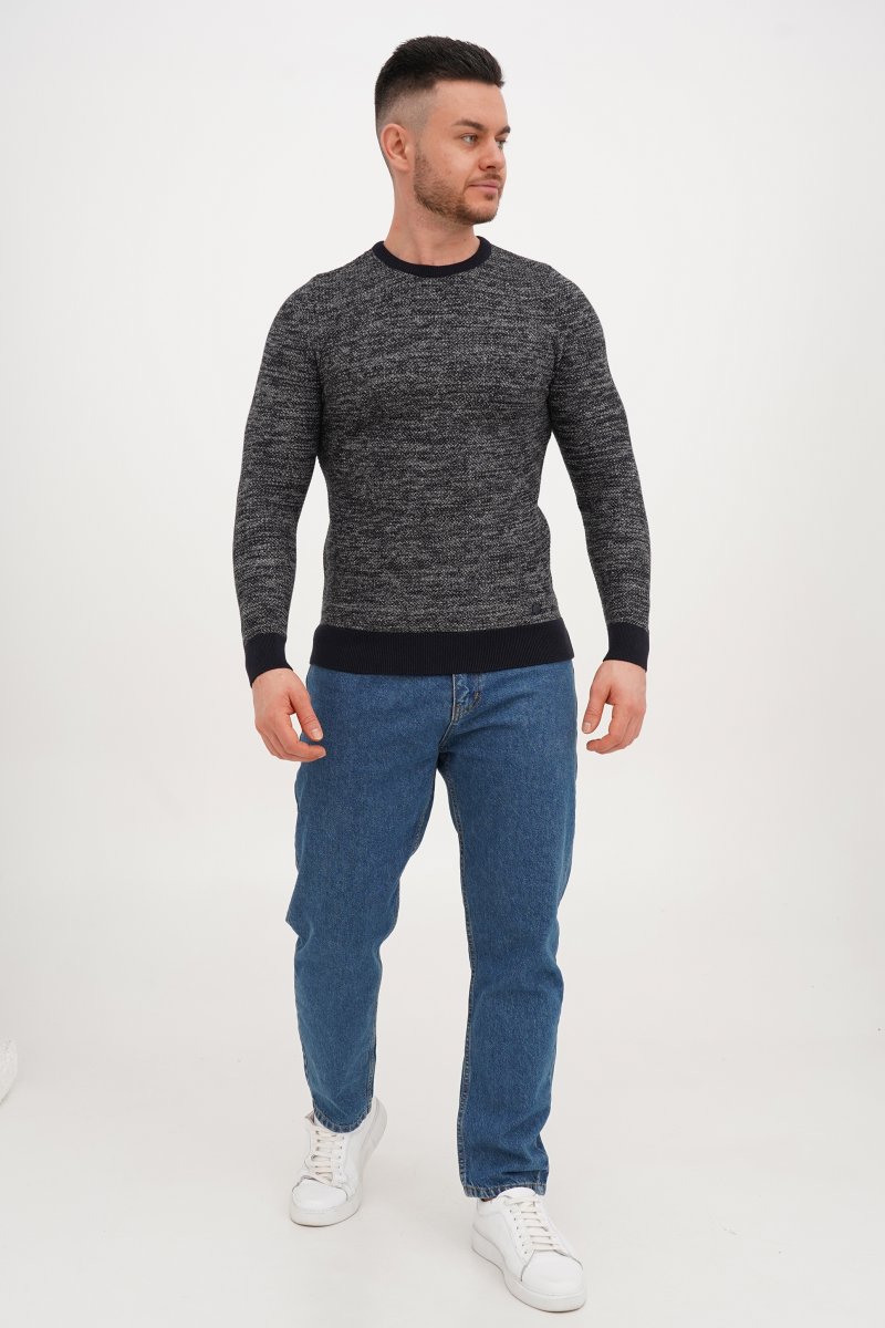 Свитер casual Trend Collection 231447 Темно-синий - Фото 