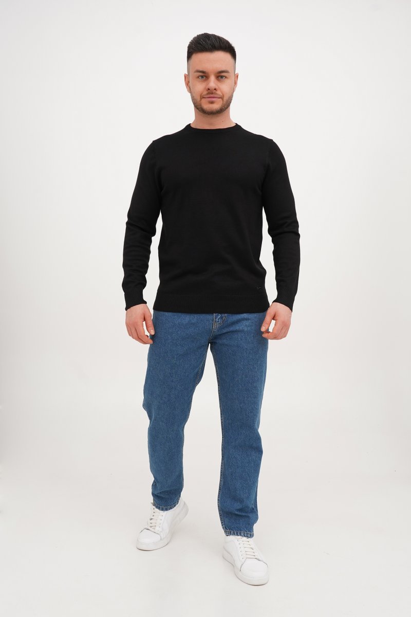 Свитер casual Trend Collection 4220 черный (BLACK) - Фото 1