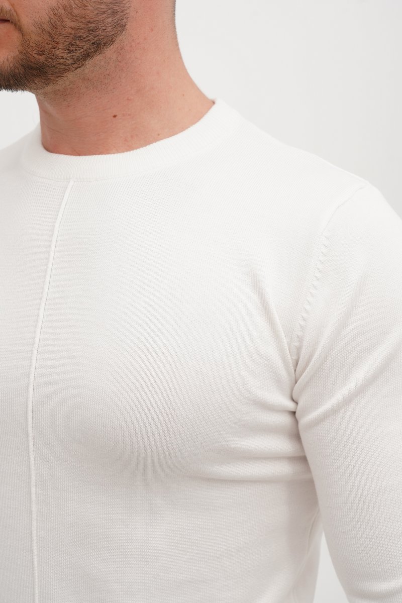 Свитер casual Trend Collection 4212 Белый (WHITE) - Фото 4