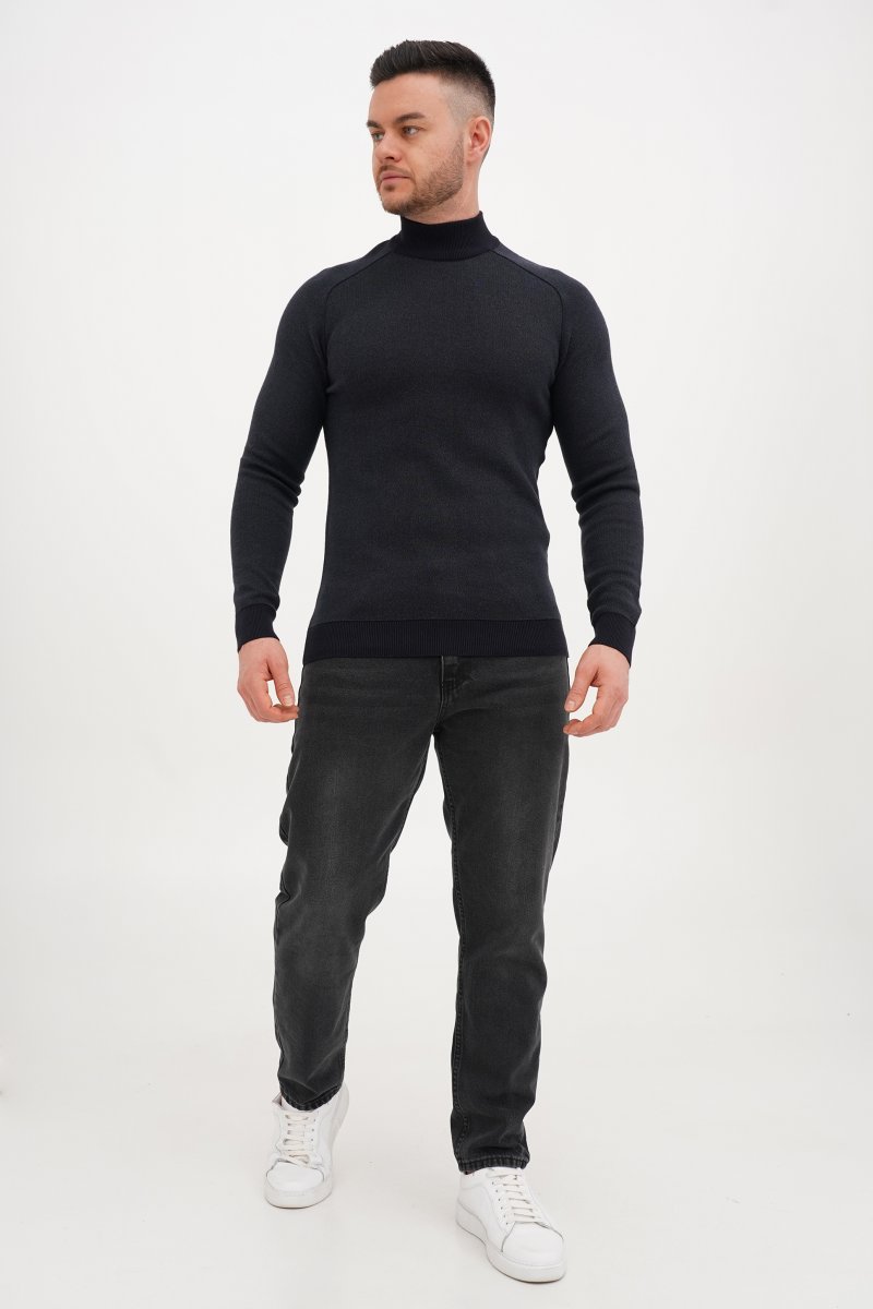 Гольф однотонний стійка Trend Collection 211476-2 Темно-зелений (LACI-CTN YESIL) - Фото 1
