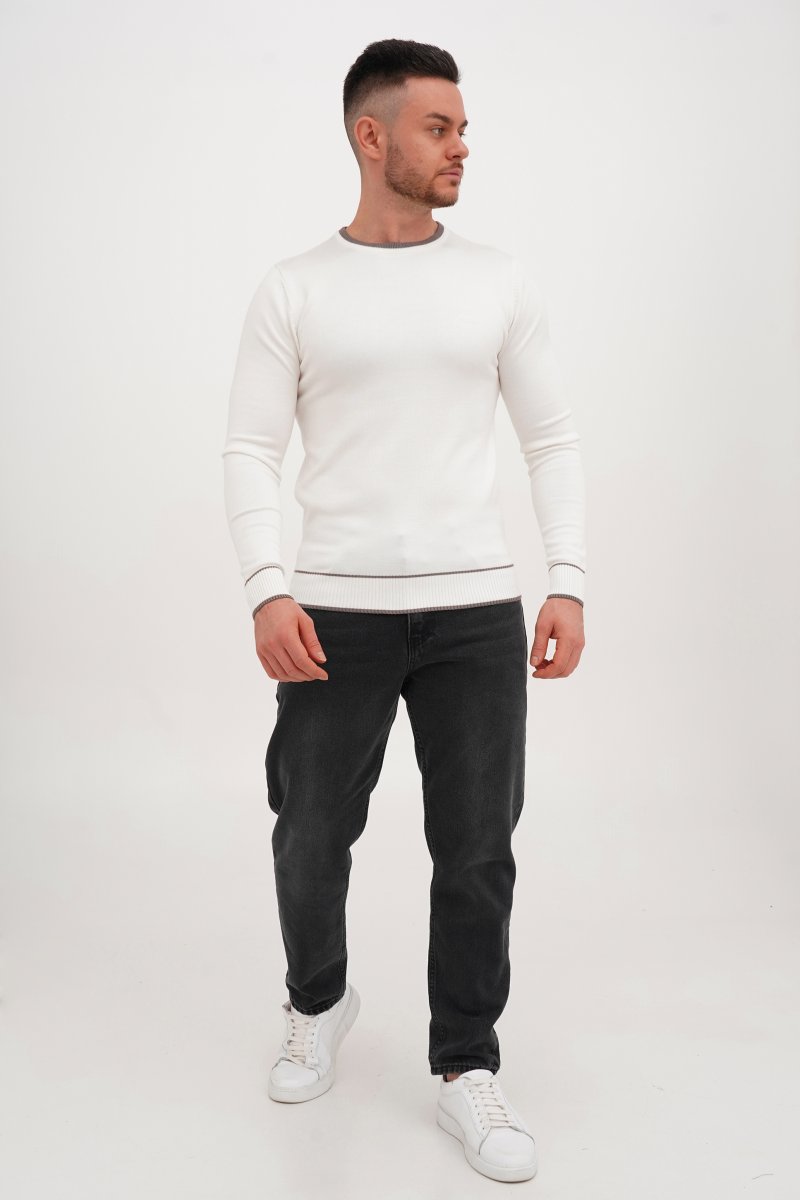 Свитер casual Trend Collection 3334 Белый (WHITE) - Фото 1