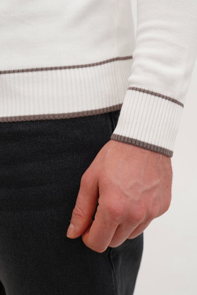 Свитер casual Trend Collection 3334 Белый (WHITE) - Фото 4