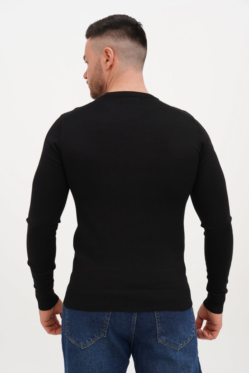 Свитер casual Trend Collection 4212 черный (BLACK) - Фото 2