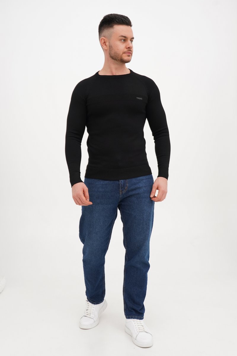 Свитер casual Trend Collection 4191 черный (BLACK) - Фото 
