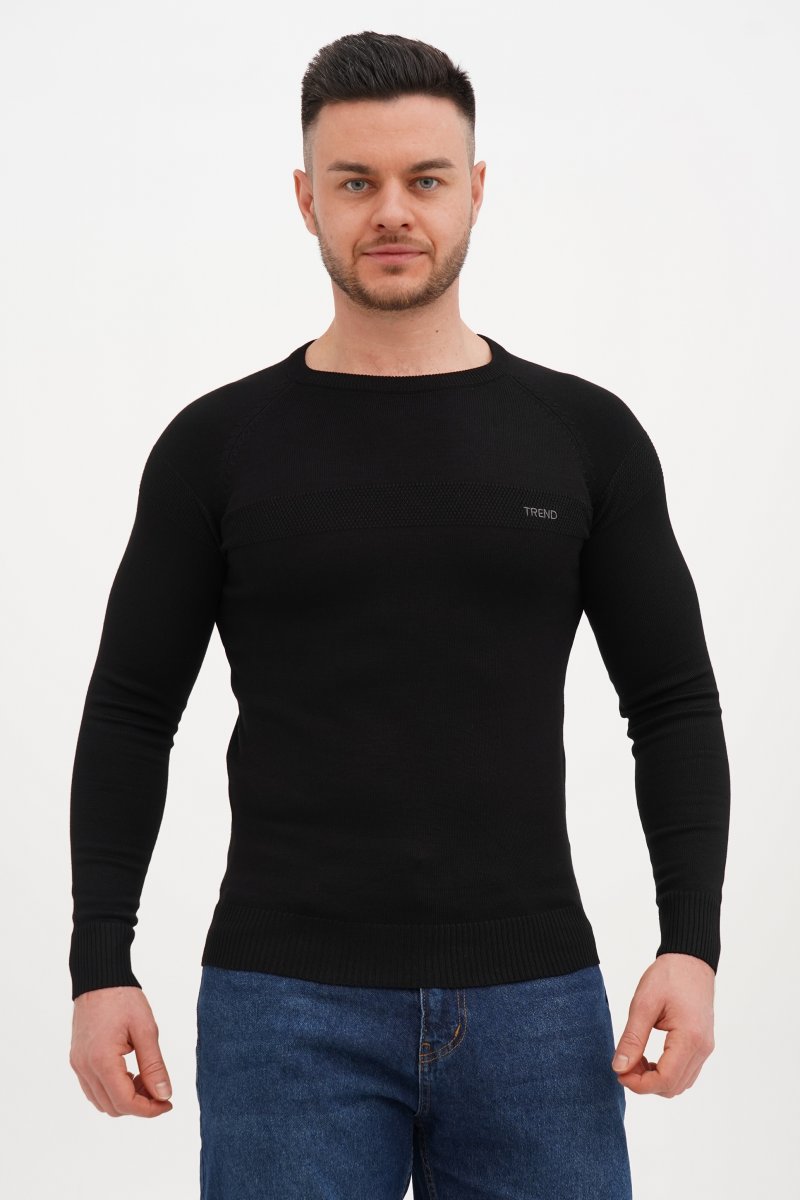 Свитер casual Trend Collection 4191 черный (BLACK) - Фото 1
