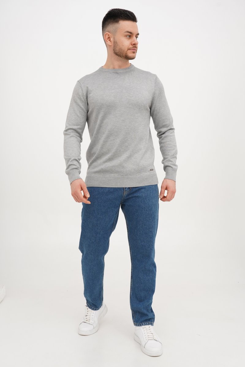 Свитер casual Trend Collection 4220 светло-серый (GREY 904) - Фото 1