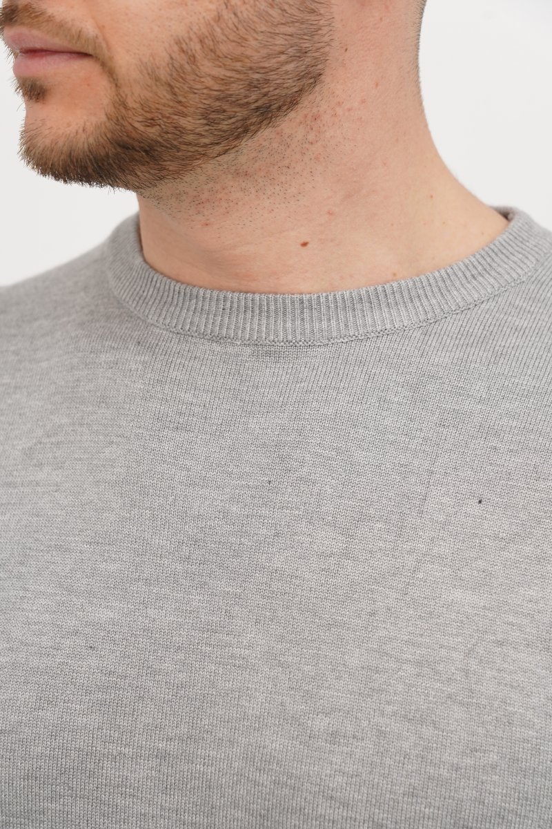 Свитер casual Trend Collection 4220 светло-серый (GREY 904) - Фото 2