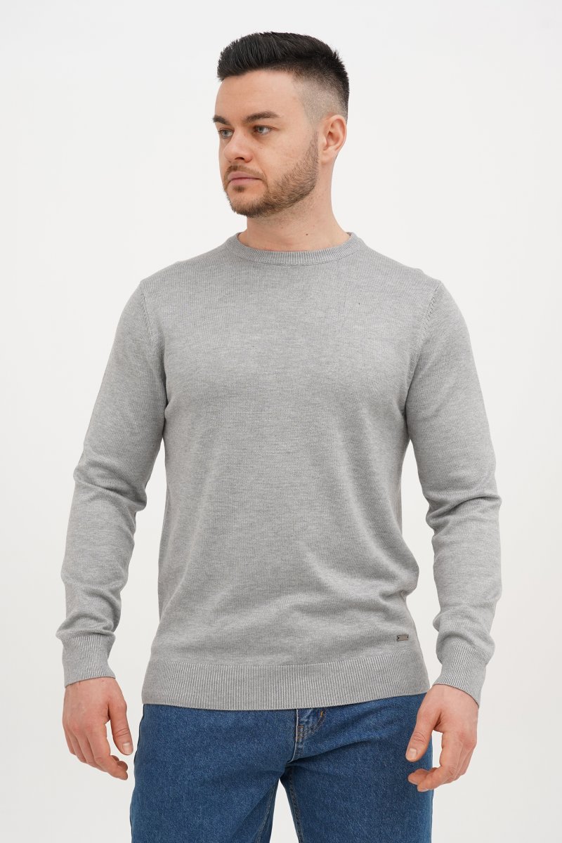 Свитер casual Trend Collection 4220 светло-серый (GREY 904) - Фото 4