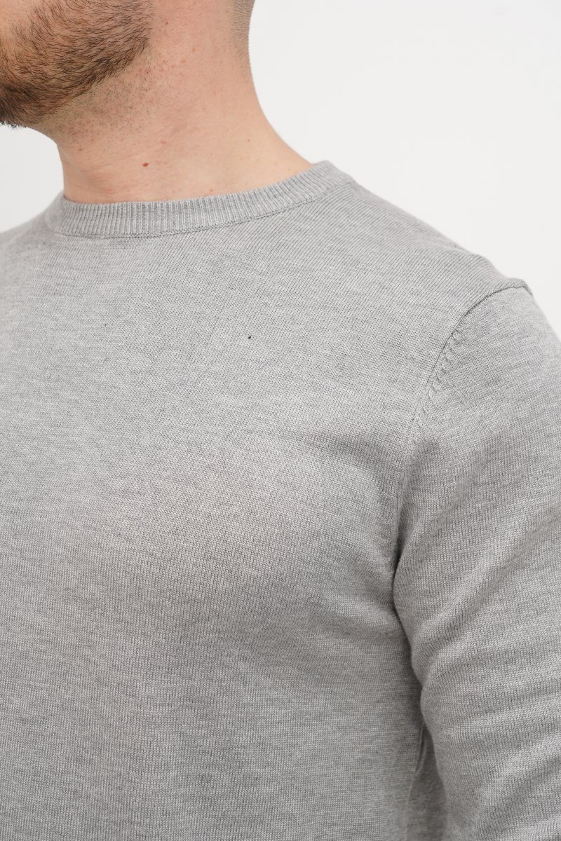 Свитер casual Trend Collection 4220 светло-серый (GREY 904) - Фото 8