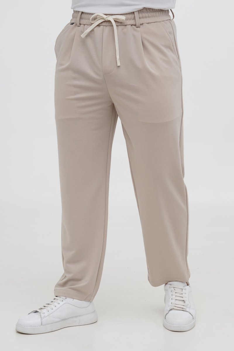 Штани slim fit Trend Collection 630 Бежевий - Фото 3