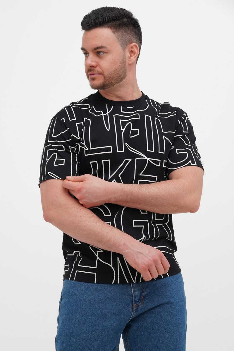 Футболка с принтом Trend Collection 8063 черный - Фото 2