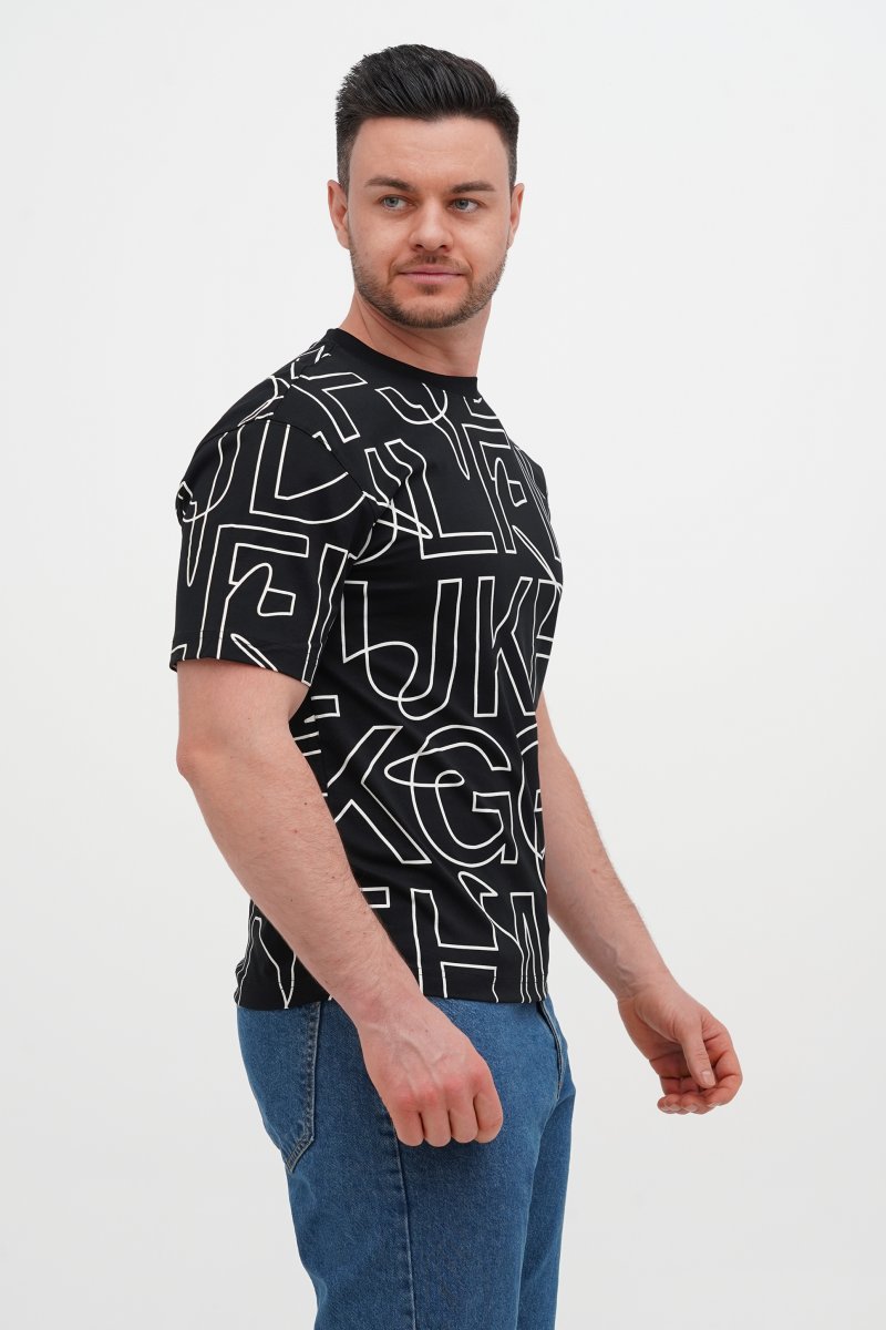 Футболка с принтом Trend Collection 8063 черный - Фото 3