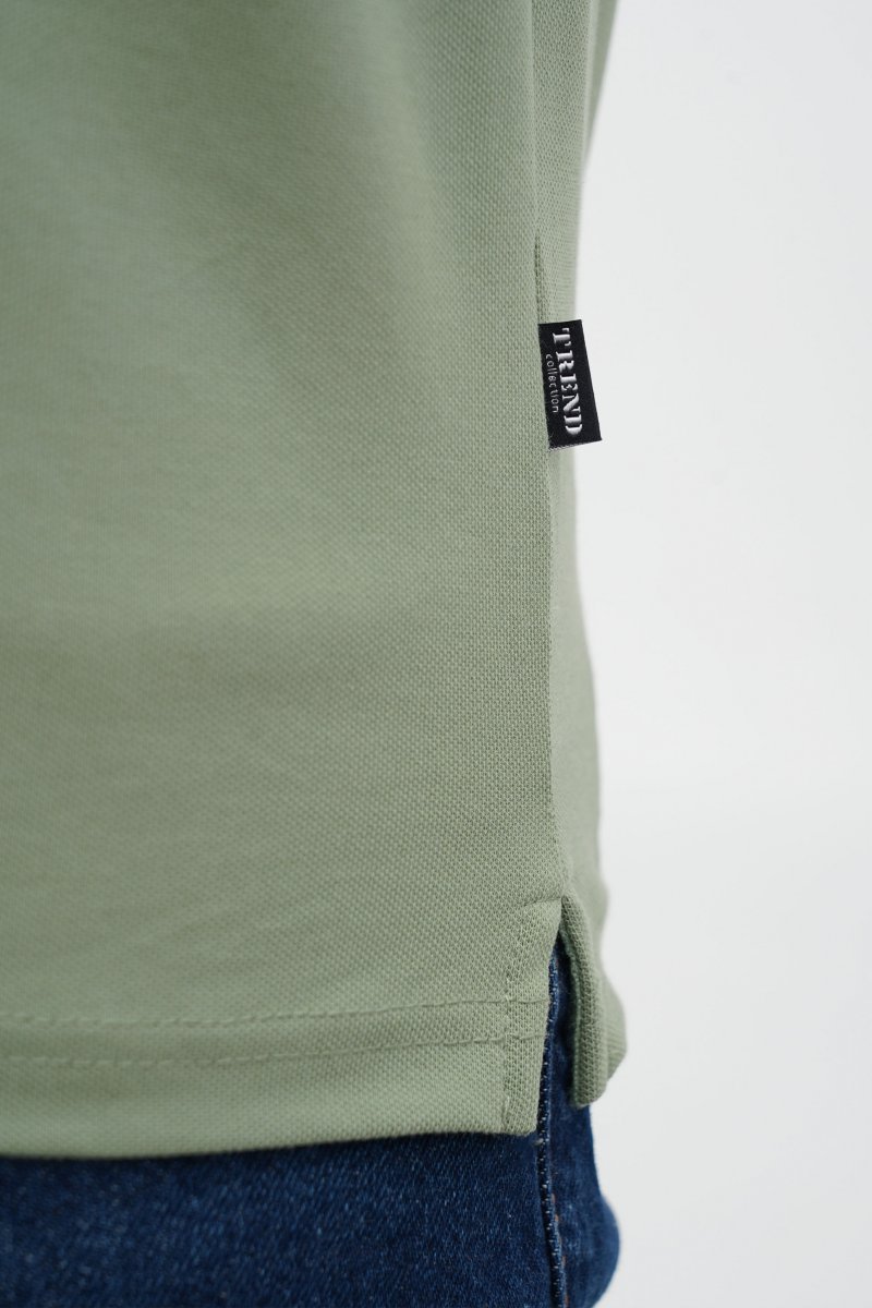 Футболка стійка Trend Collection 618 Світло-оливковий (L.GREEN) - Фото 2