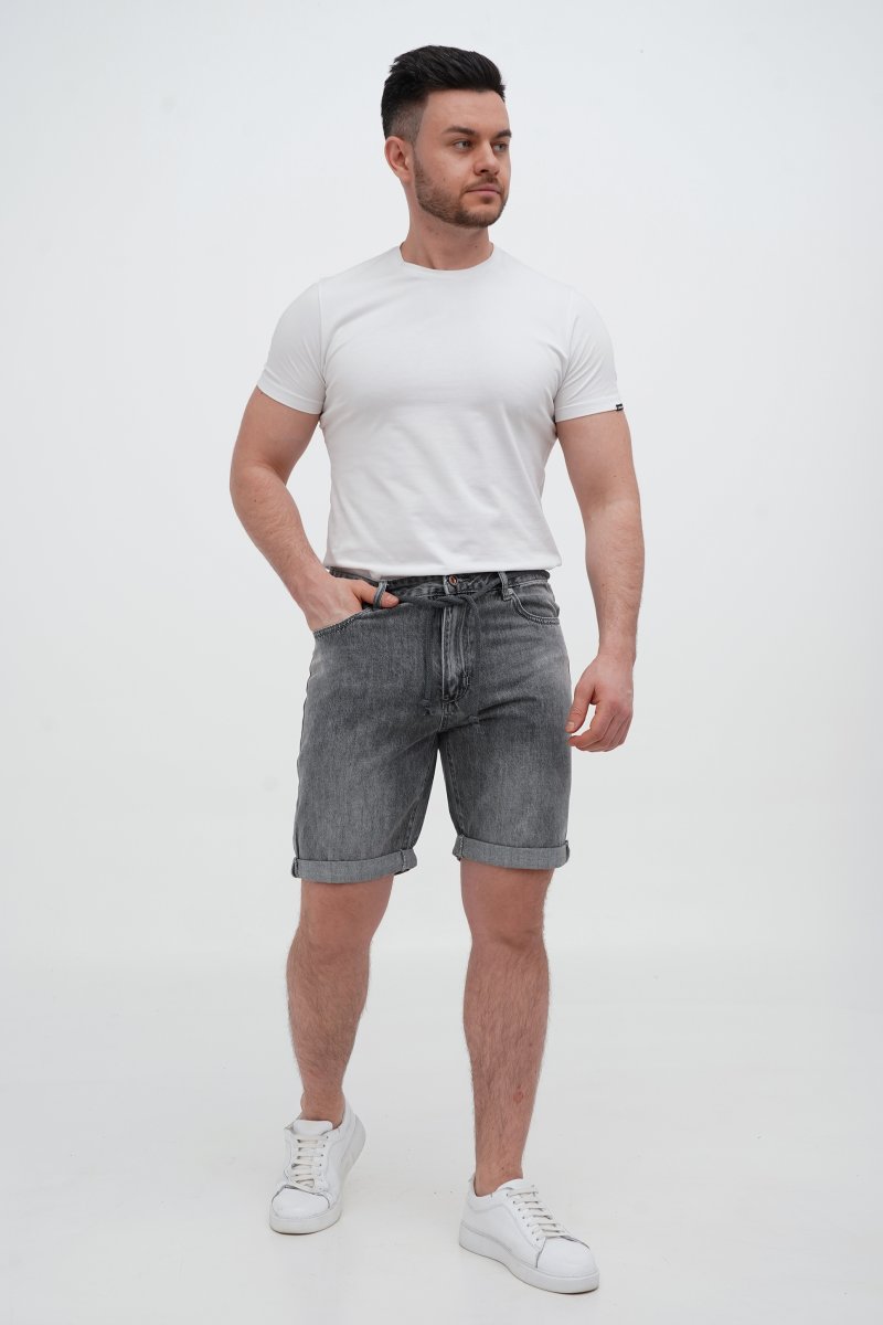 Шорти джинс Trend Collection 806 Сірий (L.GREY) - Фото 
