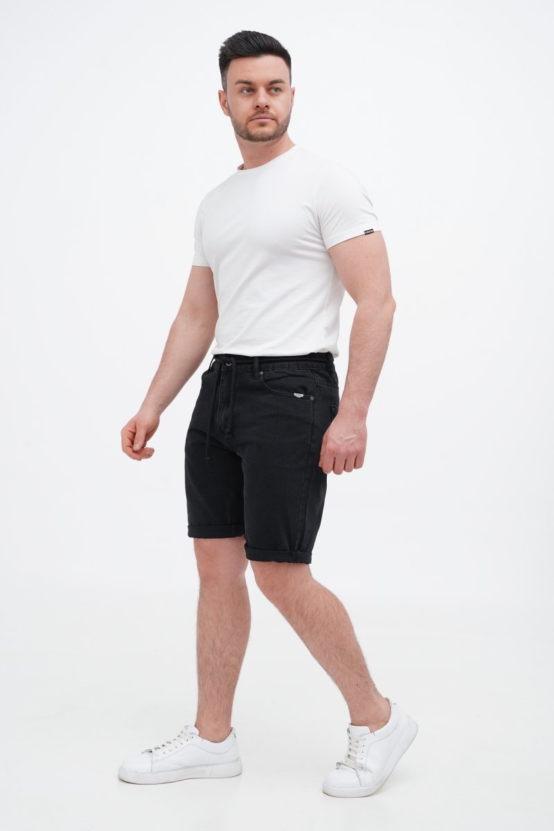 Шорти джинс Trend Collection 806 Чорний (BLACK) - Фото 2