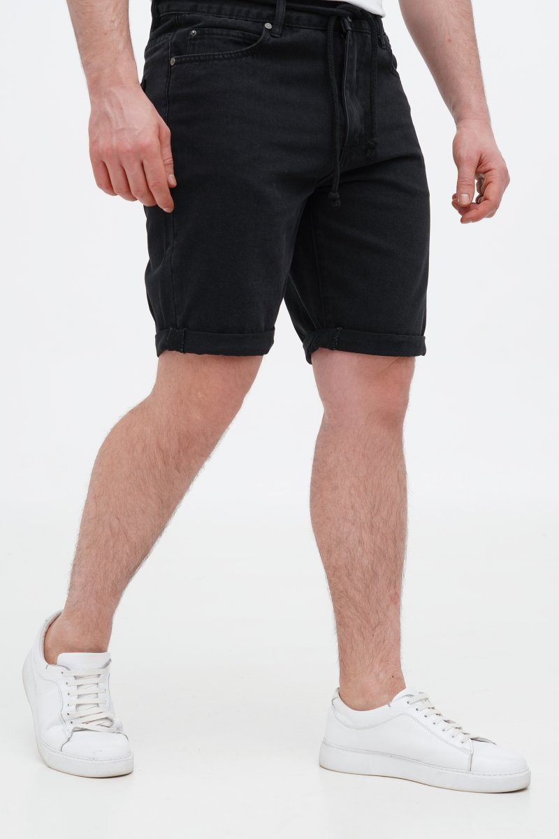 Шорти джинс Trend Collection 806 Чорний (BLACK) - Фото 3