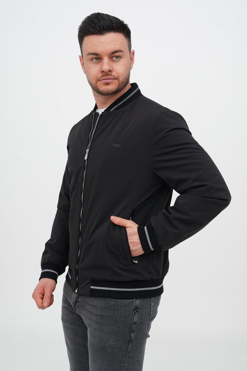 Бомбер Trend Collection 25-25 черный (BLACK) - Фото 3