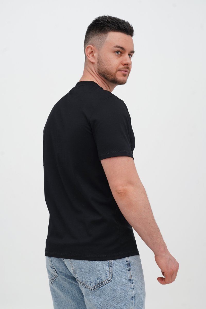 Футболка з принтом Trend Collection 62807 Чорний (BLACK) - Фото 1
