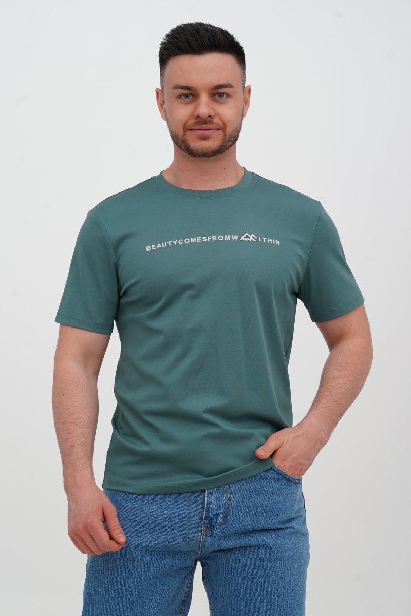 Футболка з принтом Trend Collection 62809 Зелений (GREEN) - Фото 5