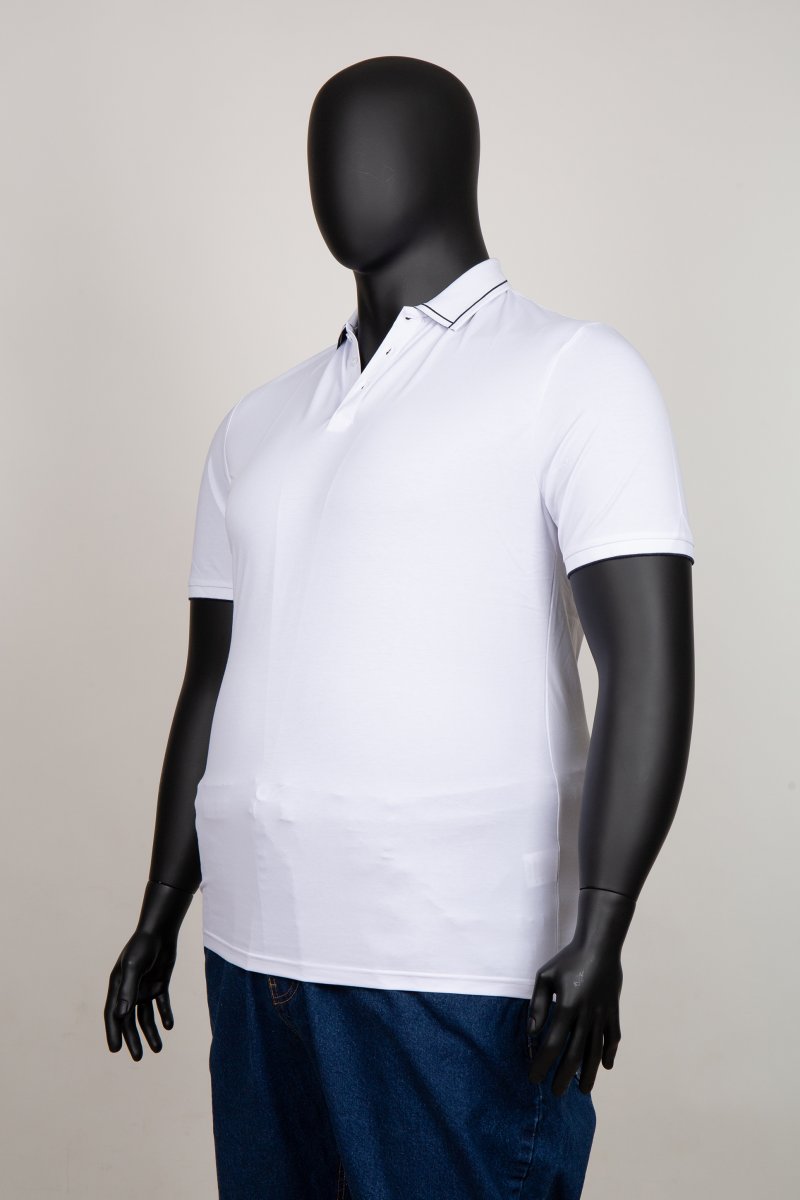 Футболка поло однотонная Trend Collection BAT 2418 Белый (цв. 21) - Фото 3