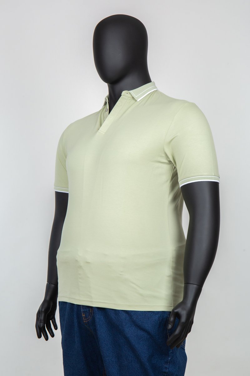 Футболка поло однотонная Trend Collection BAT 2418 оливковый (цв. 3) - Фото 2