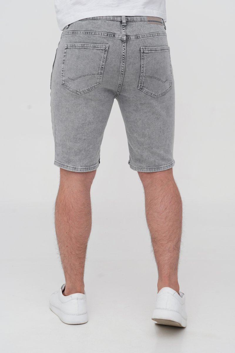 Шорти джинс Trend Collection 7110 Світло-сірий (LIGHT GREY) - Фото 7