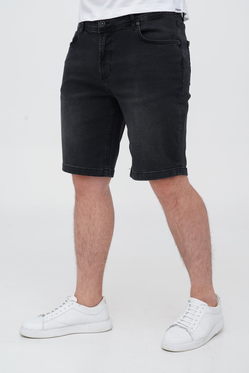 Шорты джинс Trend Collection 7119 черный (BLACK) - Фото 2