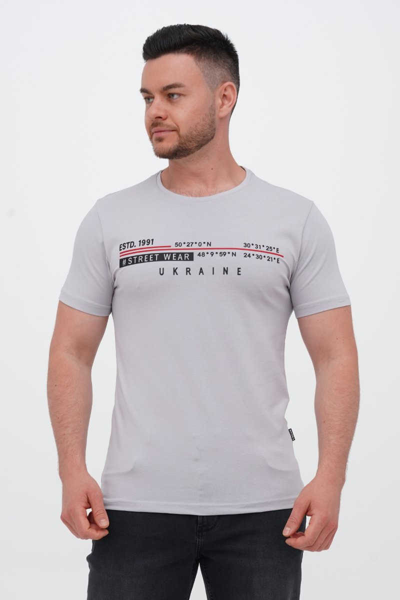 Футболка с принтом Trend Collection 39164 светло-серый (BOYAMA GRI) - Фото 6