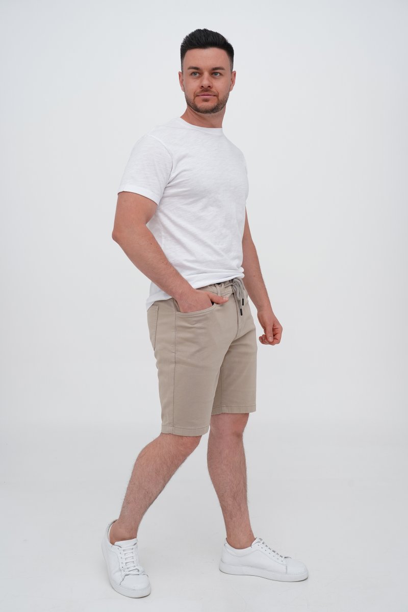 Шорты джинс Trend Collection 7094-01-2 бежевый (BEIGE) - Фото 