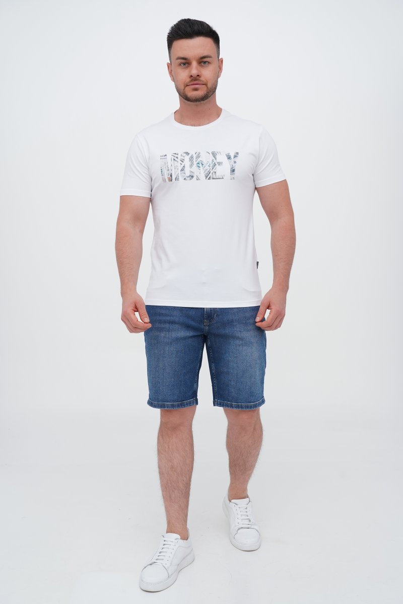 Футболка з принтом Trend Collection 39160 Білий (BEYAZ) - Фото 1