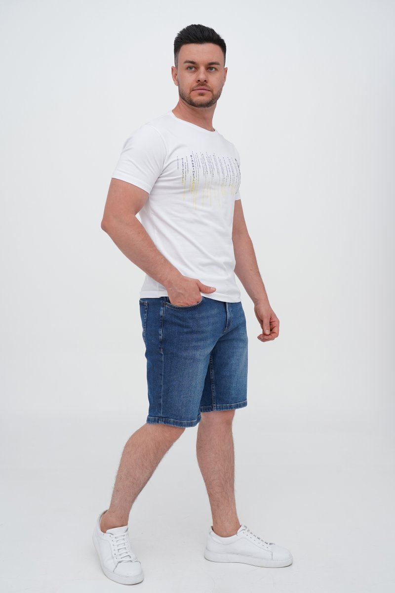 Футболка с принтом Trend Collection 39163 Белый (BEYAZ) - Фото 