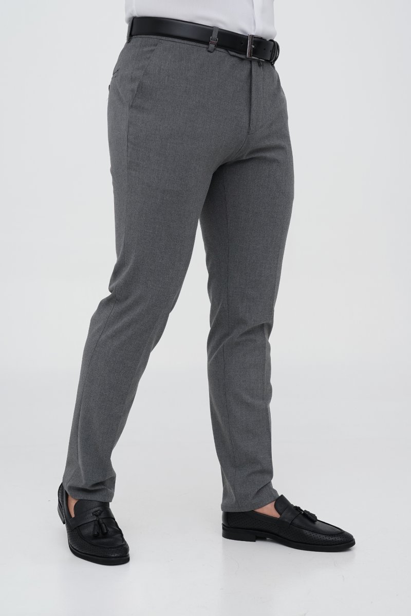 Брюки slim fit Trend Collection 1265 серый (сolor 4) - Фото 4