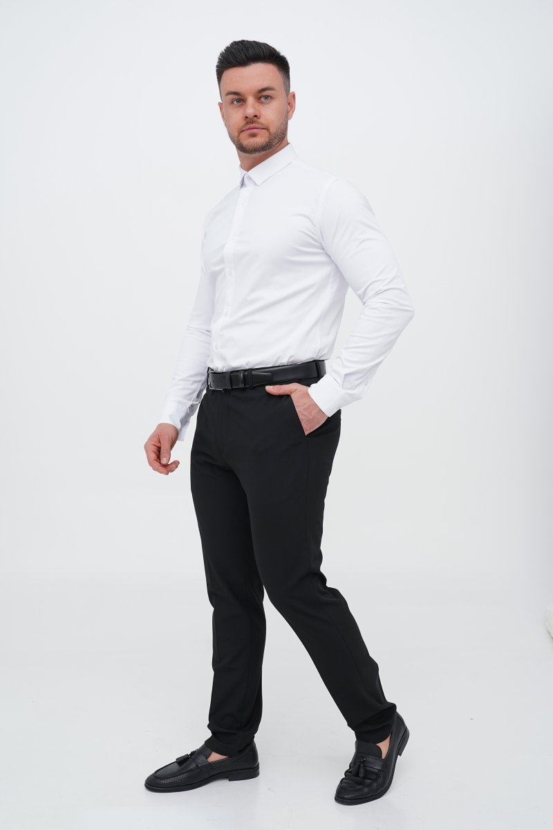 Брюки slim fit Trend Collection 1265 черный (color 1) - Фото 