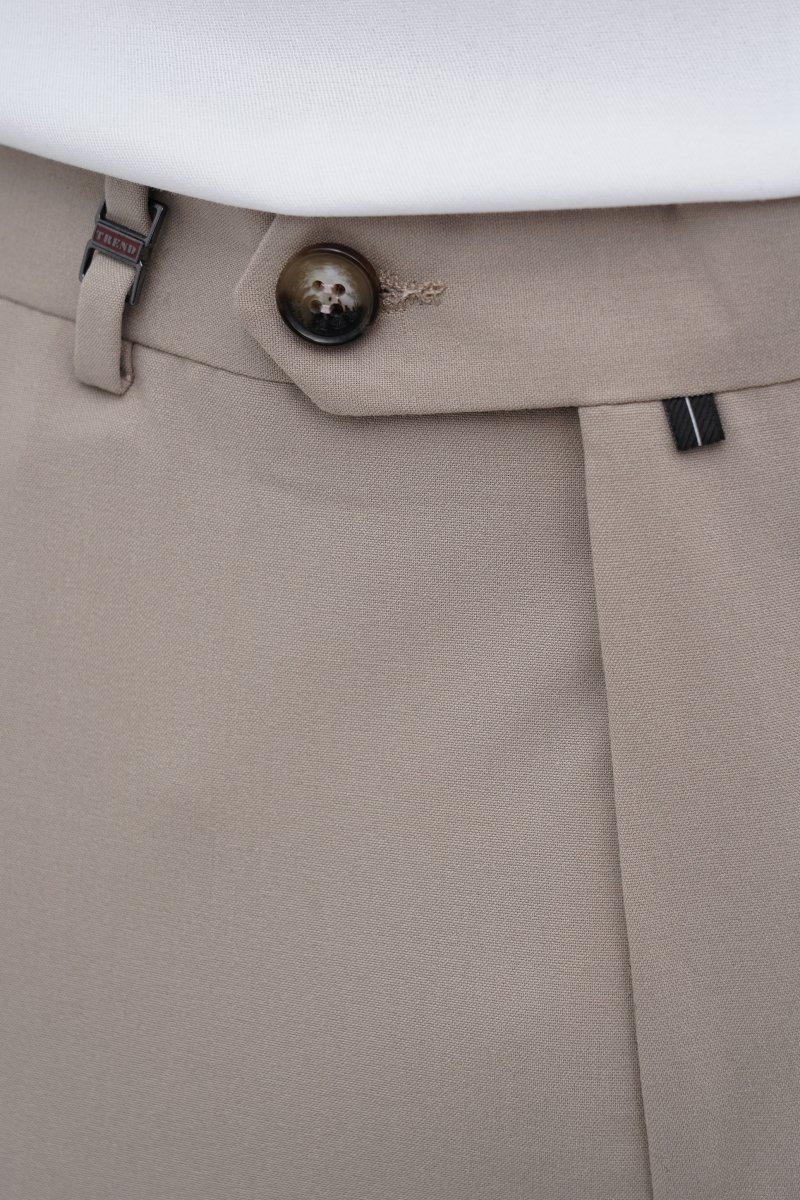 Штани slim fit Trend Collection 1265 Бежевий (сolor 3) - Фото 2