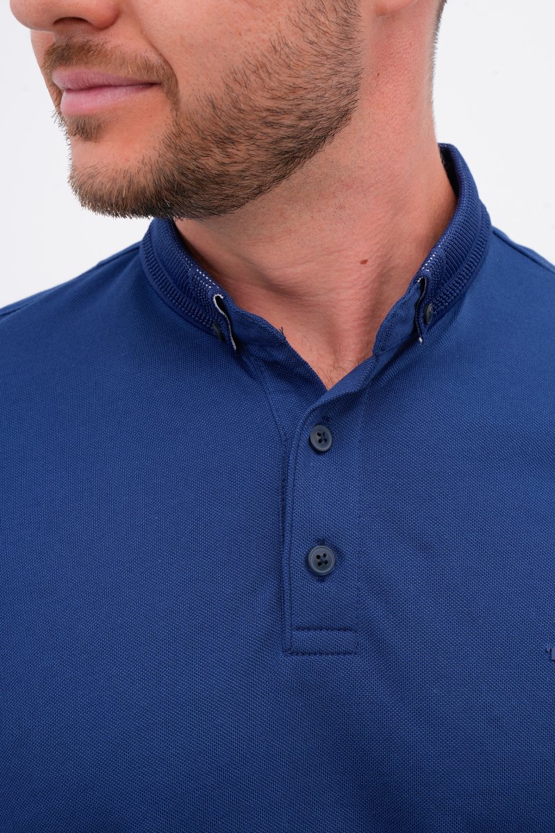 Футболка поло однотонна Trend Collection 22Y1172-1 Індіго (INDIGO) - Фото 5