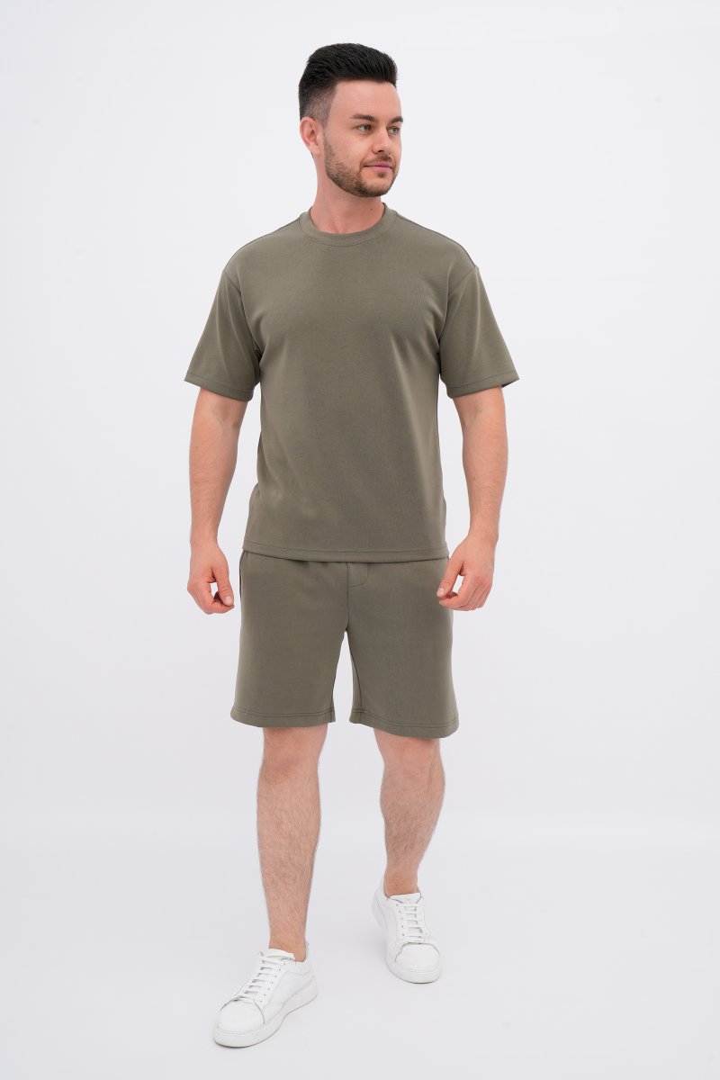 Комплект футболка + шорты Trend Collection 378939 Оливковый (OLIVE GREEN) - Фото 1