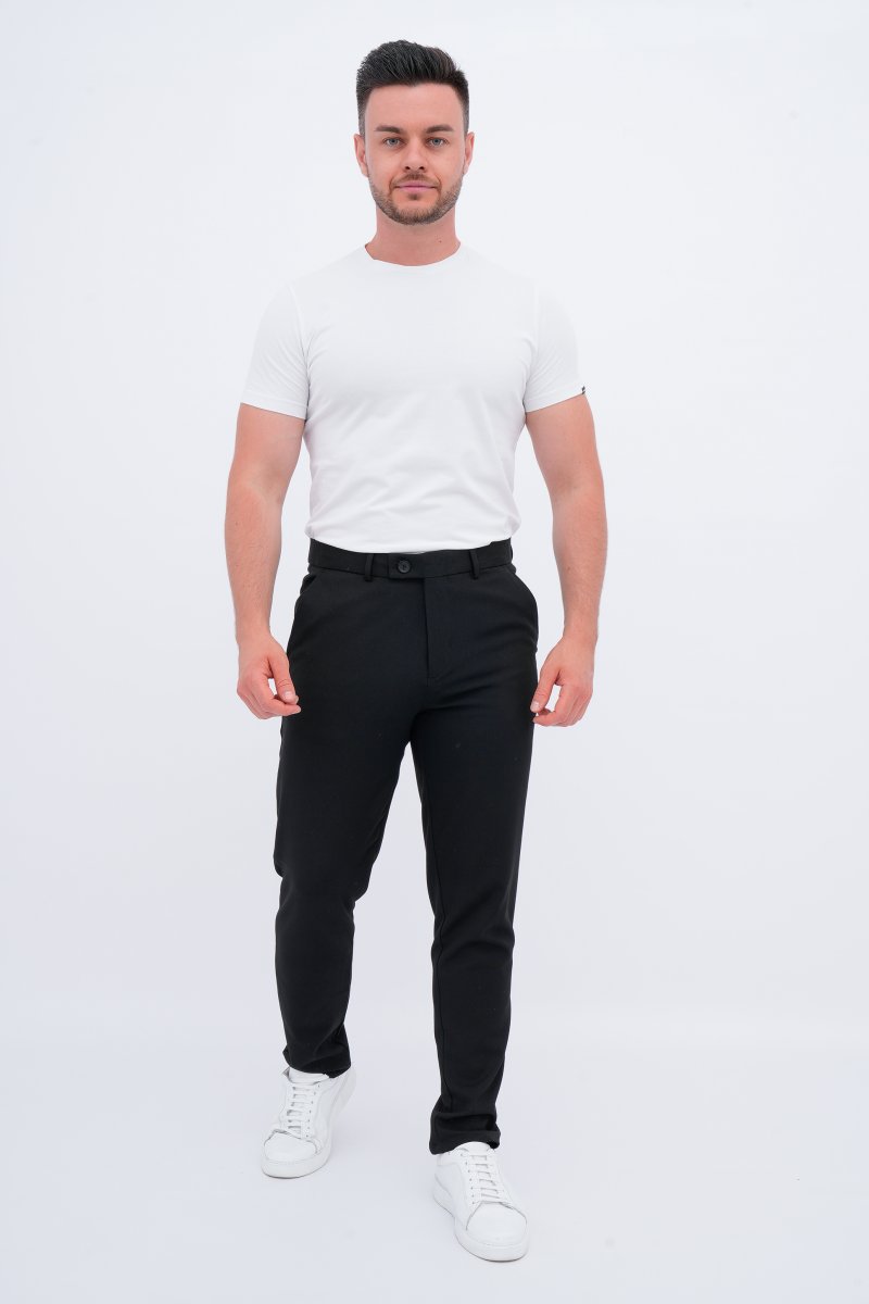 Штани slim fit Trend Collection 013 Чорний (SIYAH) - Фото 7