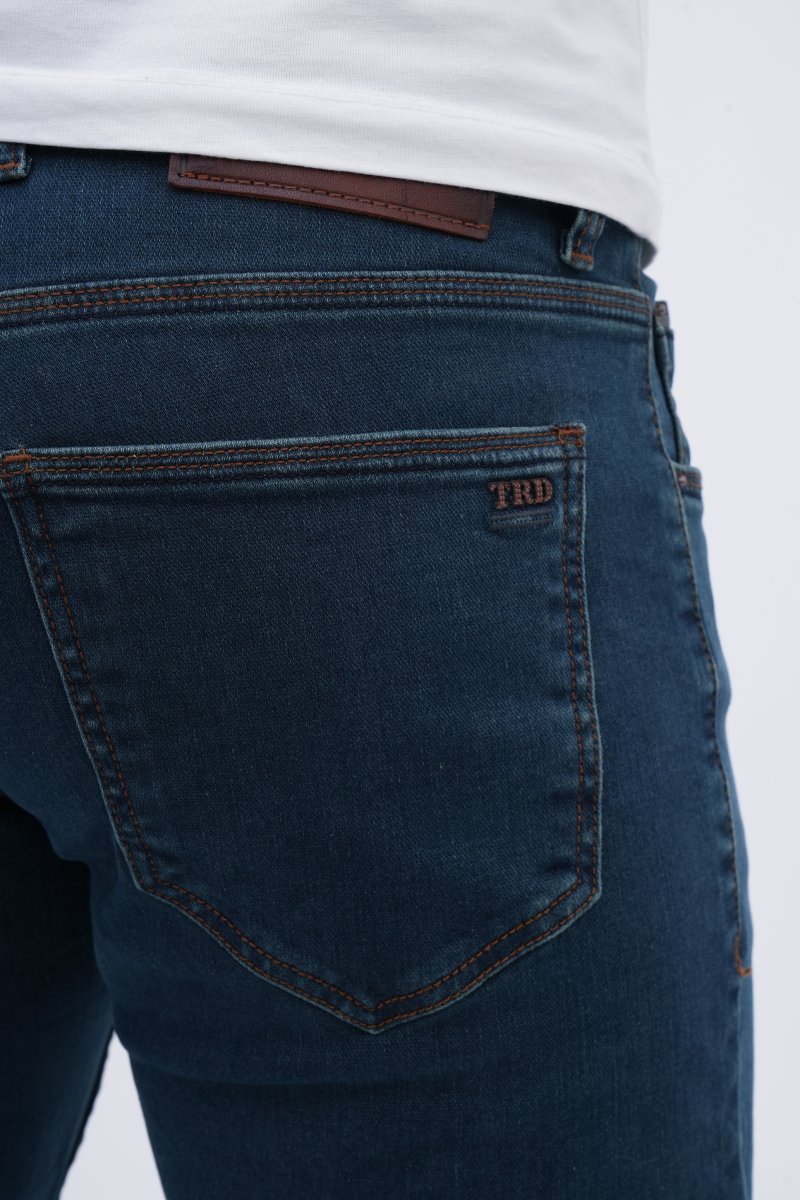 Джинси comfort fit Trend Collection 13308 Синьо-зелений (YESIL) - Фото 6